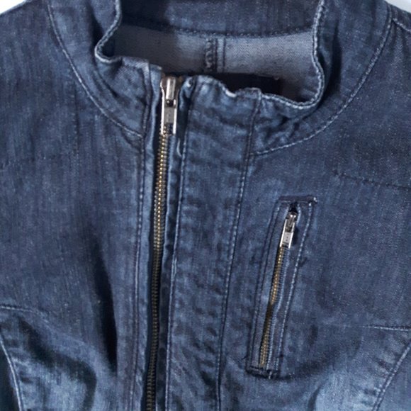 Smart Set Moto Jean Jacket - Picture 3 of 5